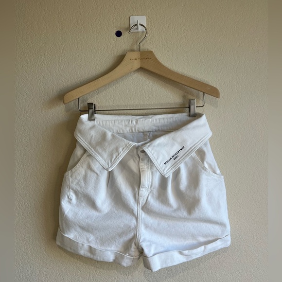 Stella McCartney white high waist short 28 Y2K - Picture 1 of 5